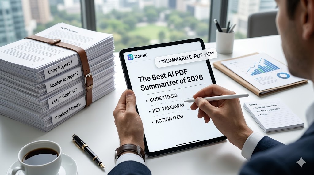 The Best AI PDF Summarizer Tool of 2026: Say Goodbye to Endless Reading and Extract Core Insights in Seconds